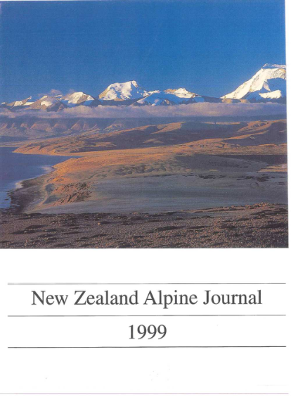 New Zealand Alpine Journal 1999 Vol 51 cover